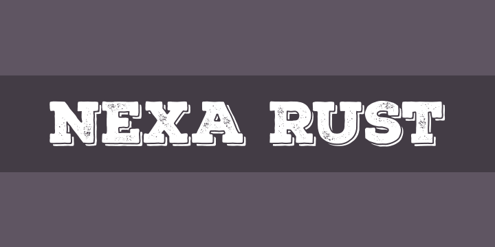  Nexa Rust Font  Free by Fontfabric  Font  Squirrel