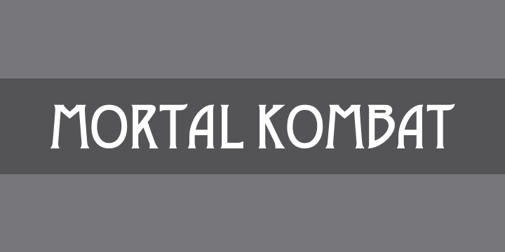 Mortal Kombat | Font Zillion