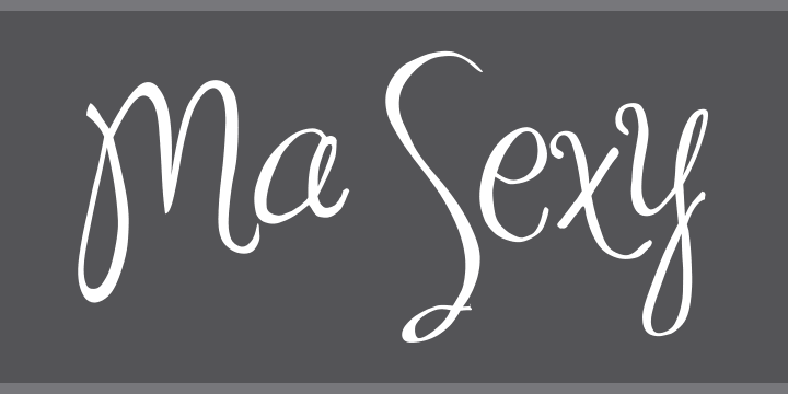 Ma Sexy Font Zillion 