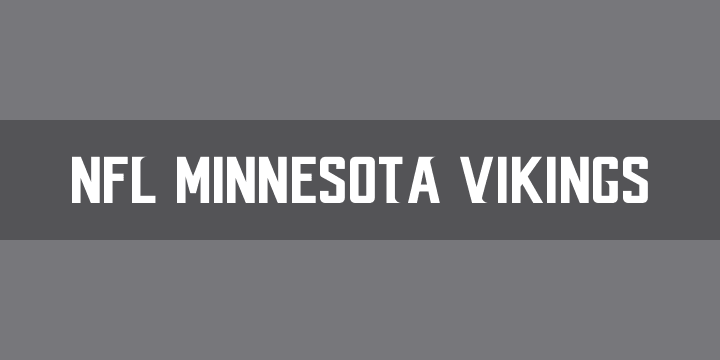 NFL Minnesota Vikings | Font Zillion