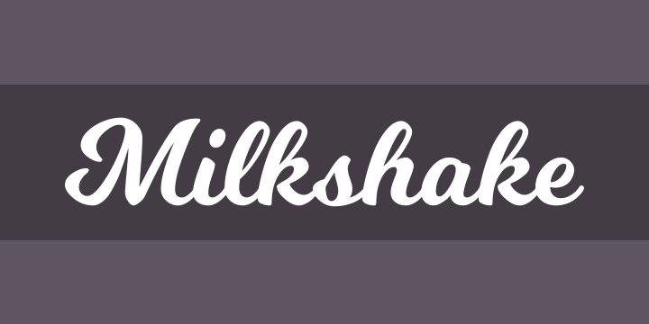 Milkshake Font Free By Laura Worthington Font Squirrel